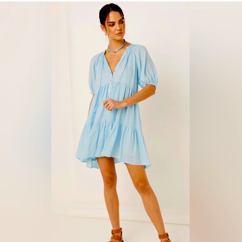 Spell Sunday Linen Mini Dress